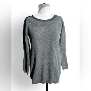 Elie Tahari Cashmere SweaterGray 3/4 Sleeve Small